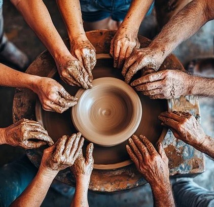 Group of 6 – Hand & Wheel Pottery Workshop